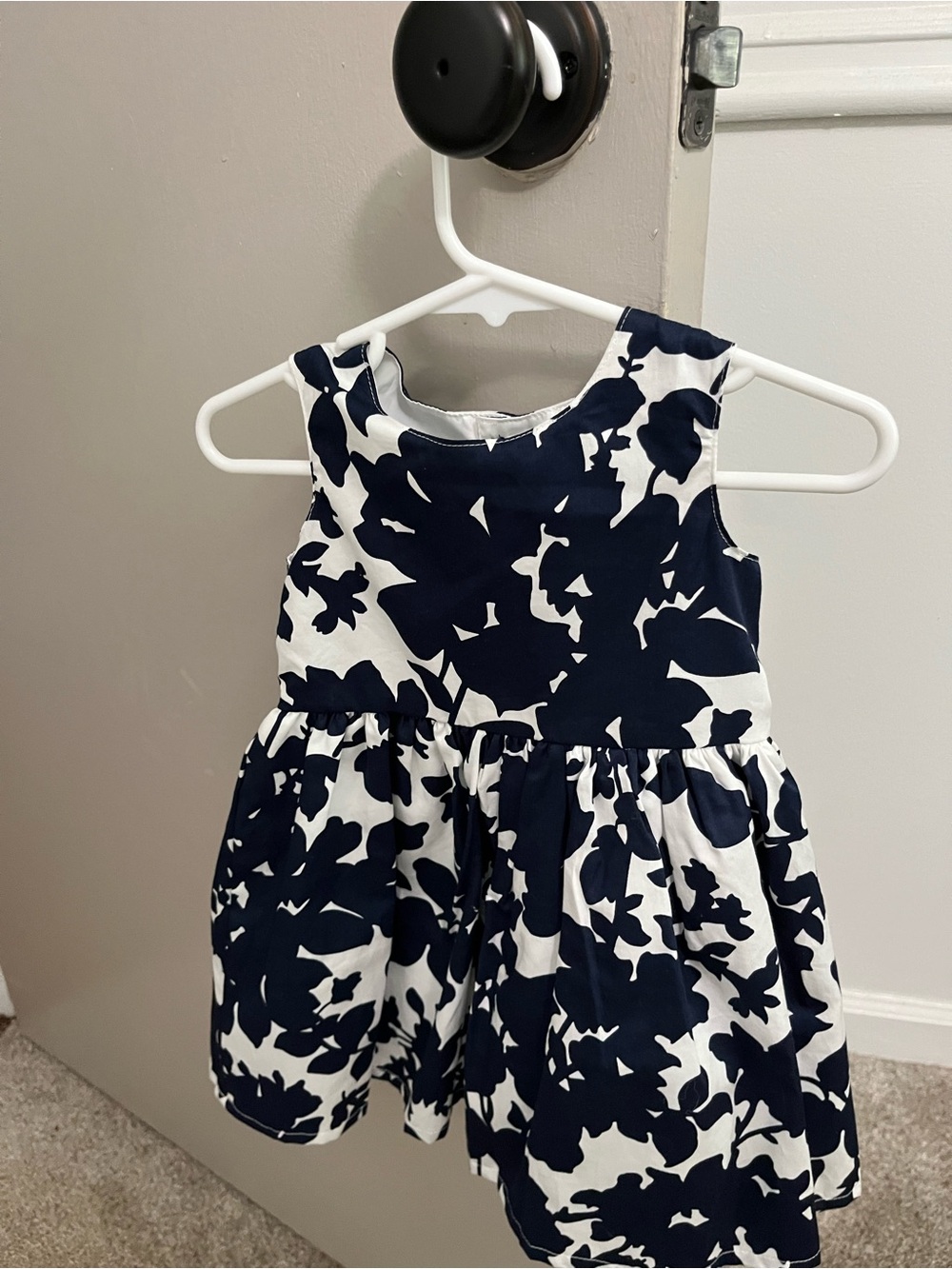 Carter's Navy & Olive Floral and Pinafore Dress Set - Picture 3 of 8